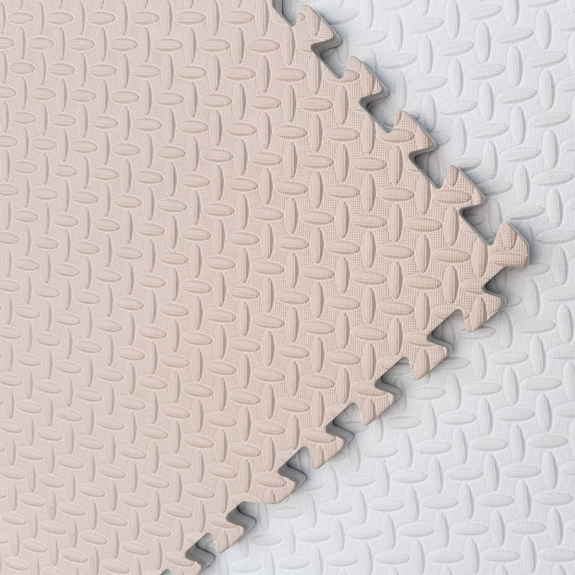 מזרן פאזל דו צדדי 100/100/2 ס"מ - בז' ולבן – תמונה 5
