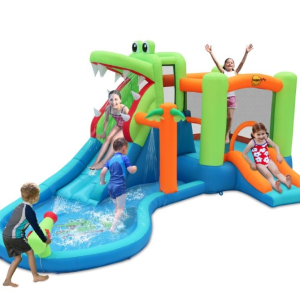 מתנפח משולב קרוקודיל מגלשת מים ובריכה 9772