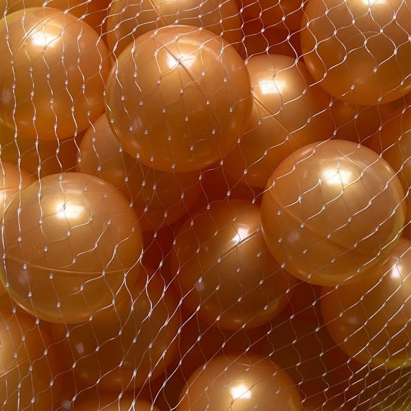⁦50 יח' כדורים לבריכת כדורים (8 ס"מ) - כתום מטאלי⁩ – תמונה ⁦2⁩
