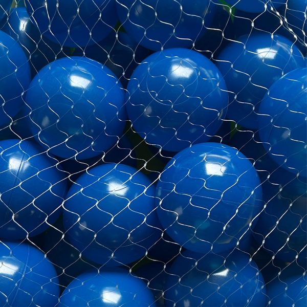 ⁦50 יח' כדורים לבריכת כדורים (8 ס"מ) - כחול⁩ – תמונה ⁦2⁩
