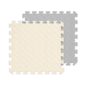 מזרן פאזל דו צדדי 60/60/2 ס"מ - אפור ובז'