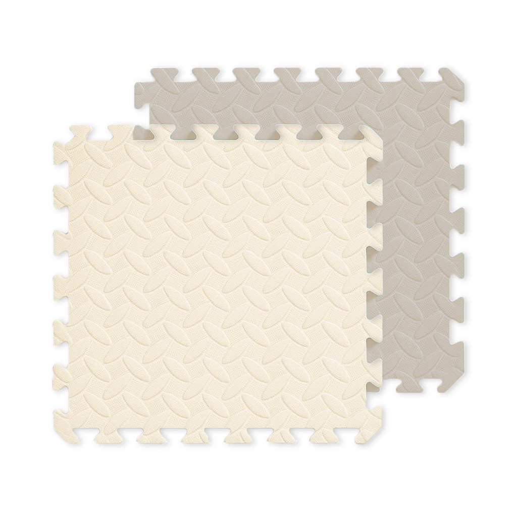 מזרן פאזל דו צדדי 60/60/2 ס"מ - בז' בהיר ובז' כהה