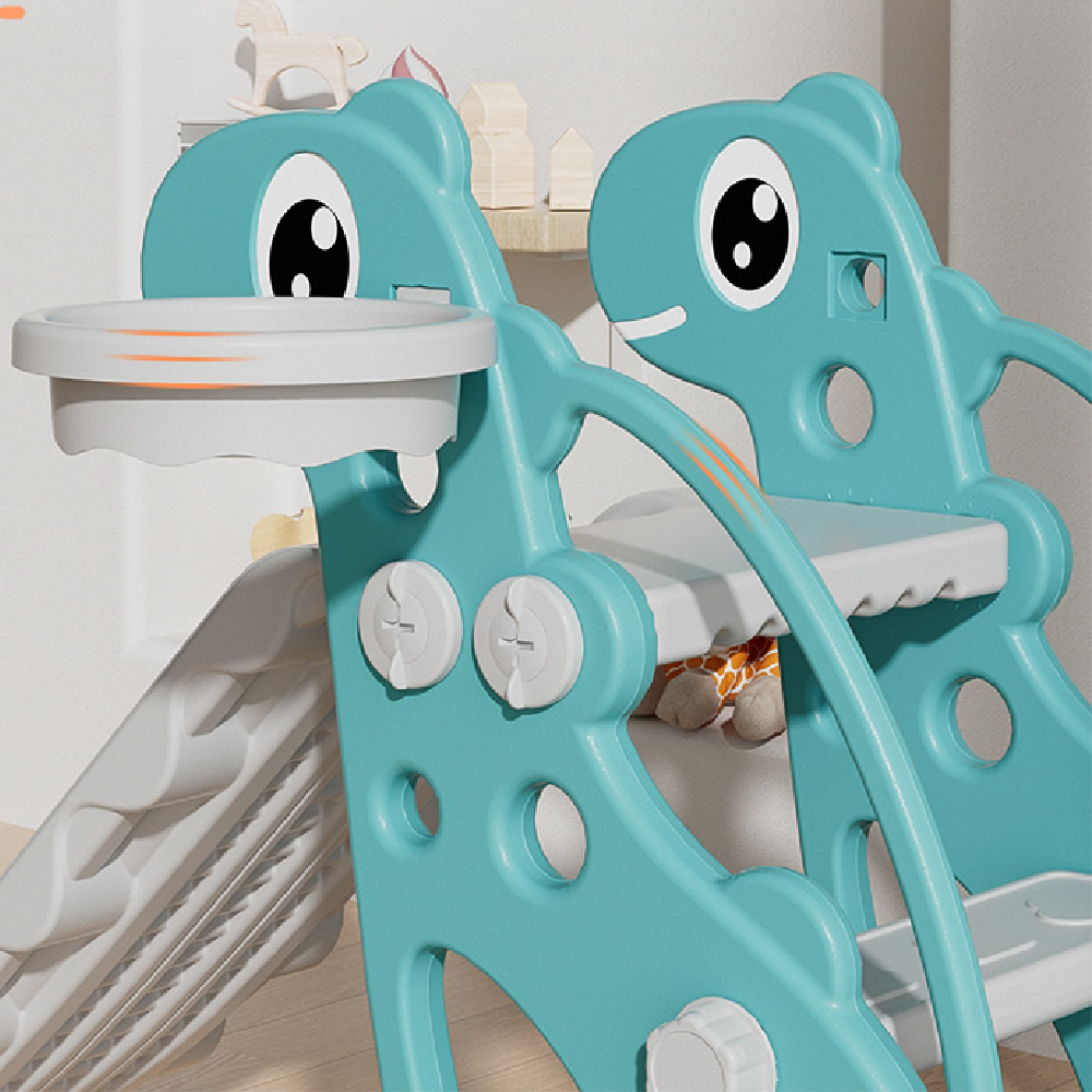 מגלשה מעוצבת 3 ב1 - דגם דינו ירוק – תמונה 2