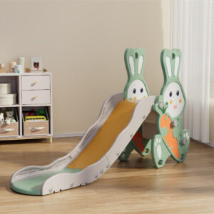 מגלשת ילדים עם דגם ארנבון - צבע ירוק