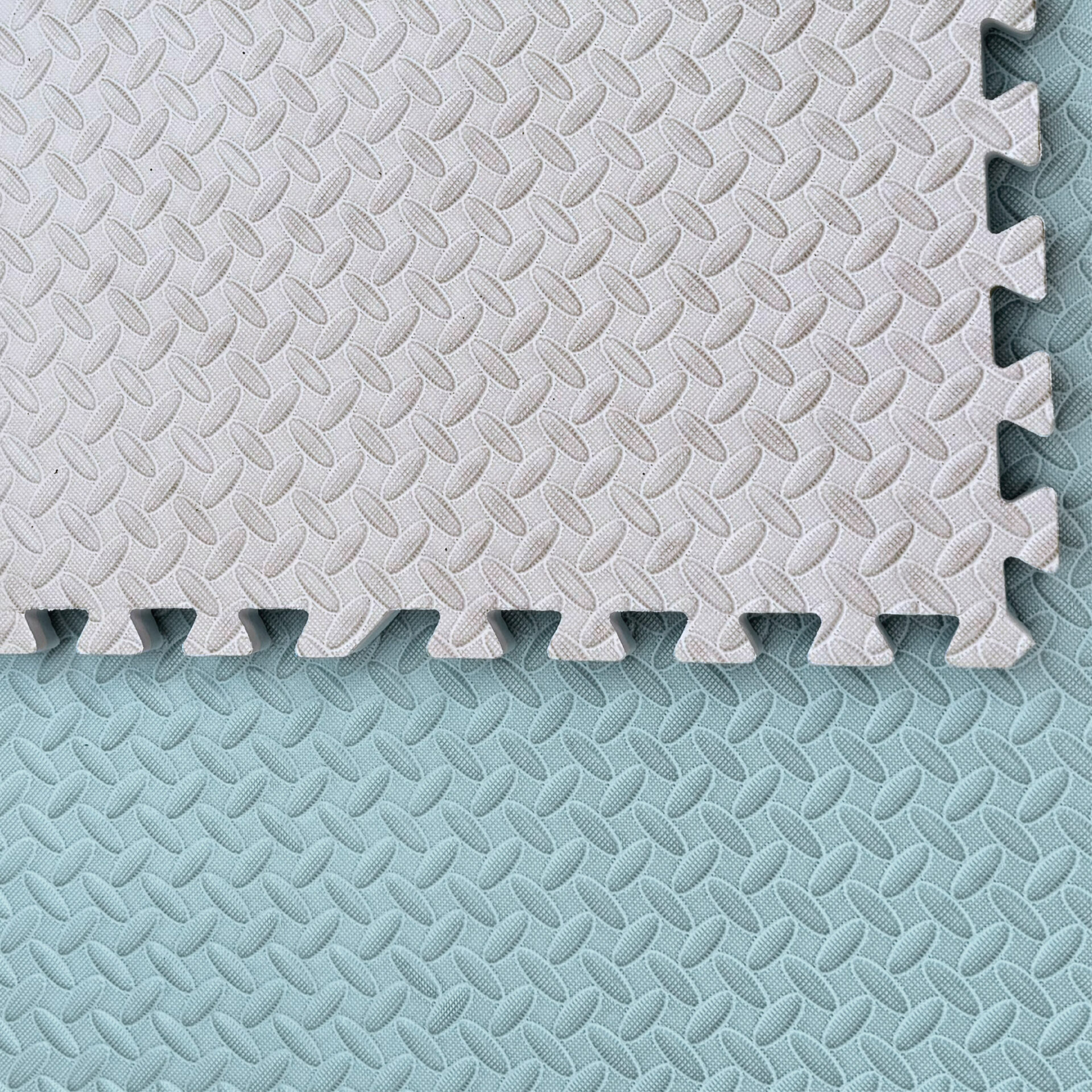 מזרן פאזל דו צדדי 60/60/2 ס"מ - ירוק ובז' כהה – תמונה 5