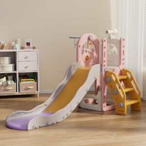 מתקן משחקים משולב פאנסי - דגם ורוד