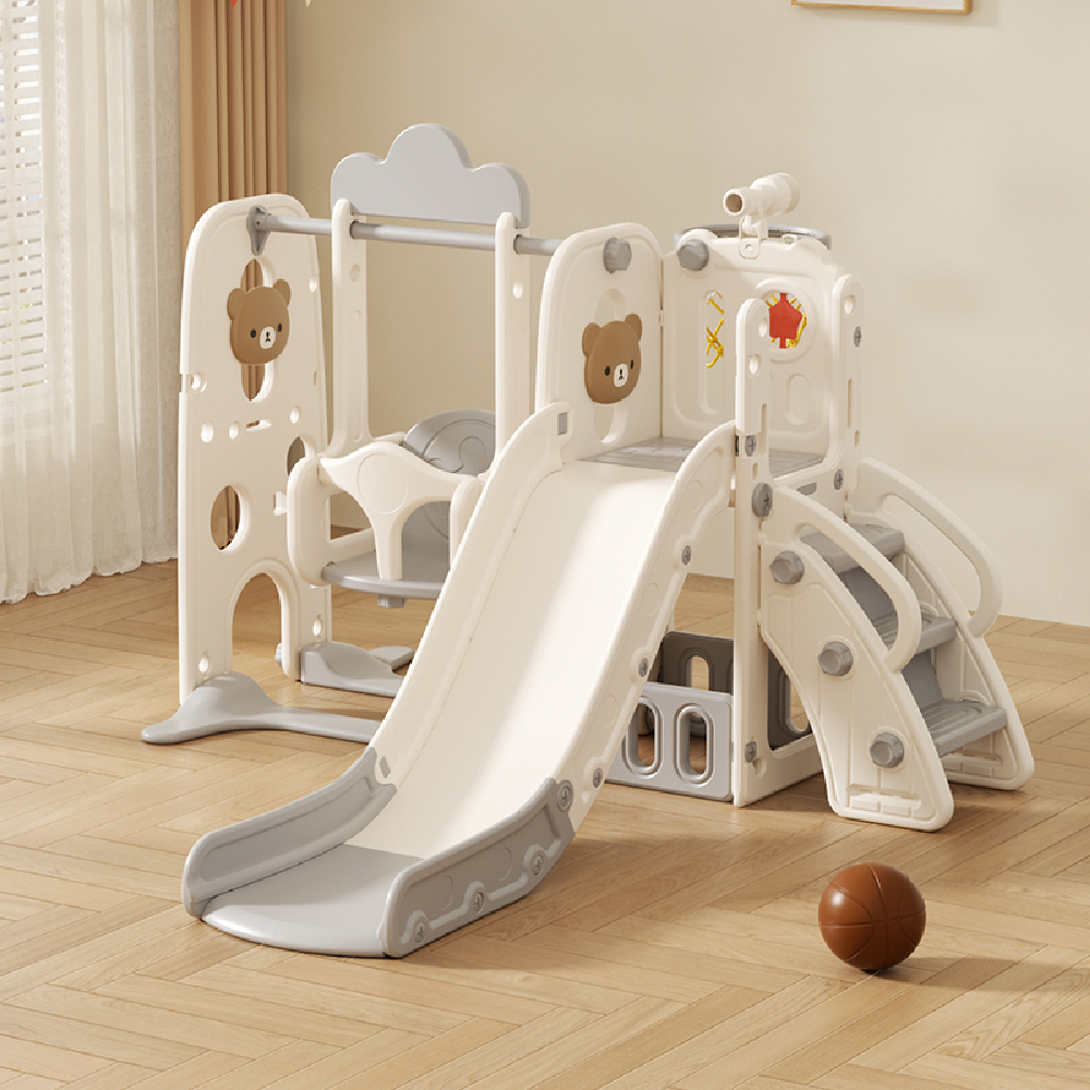 מתקן שעשועים משולב גדול - דגם דובוני אפור