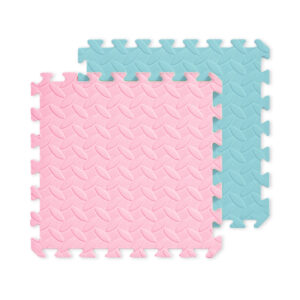 מזרן פאזל דו צדדי 60/60/2 ס"מ - ורוד ותורכיז פסטל