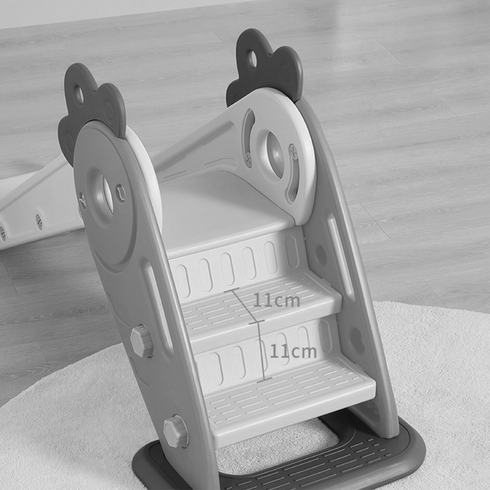 סט מגלשת ילדים דגם "גזר" ובריכת כדורים מתקפלת – תמונה 6