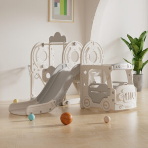 מתקן פעילות משולב גדול - פאנבאס אפור לבן